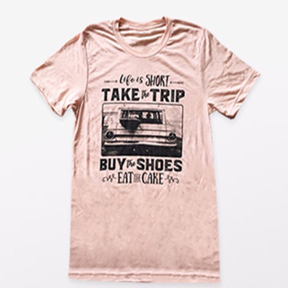 “Life is Short, Take The Trip” Graphic Tee - Picture 7 of 8
